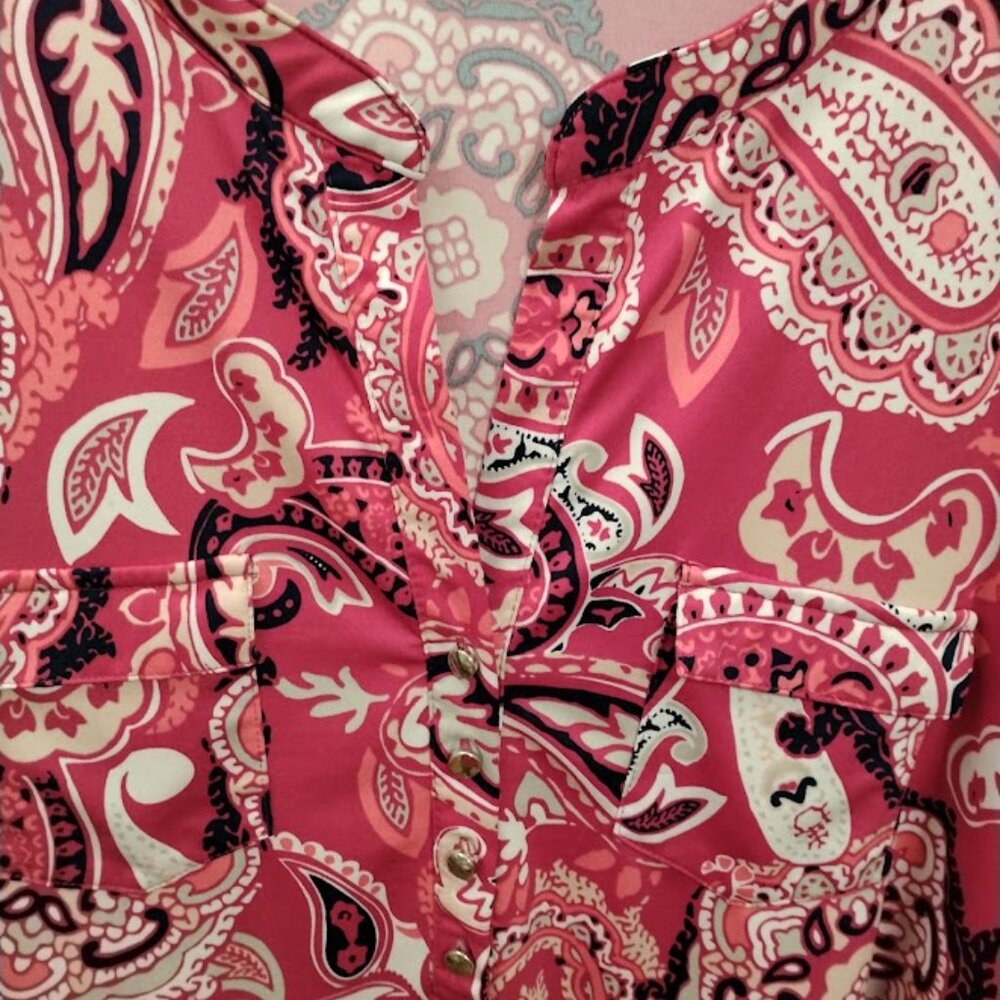 Ava & Grace Woman Paisely Top in Size 3X - Picture 2 of 12